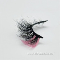 pink mink lashes with color at the end